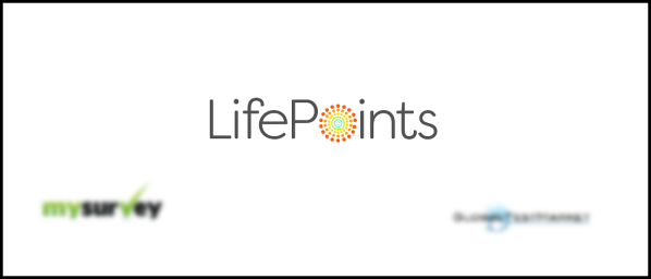 Logo du site de sondages rémunérés LifePoints qui vous permet de gagner de l'argent par Paypal ou sous forme de bons d'achats divers ou Amazon